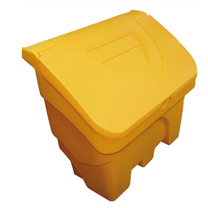 130 Litre Yellow Plastic Salt/Grit Bin - 125kg Capacity